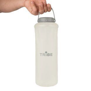 Пляшка Tribe Soft Bottle 1.5 л TPU м'яка Crystal White T-FE-0024 фото