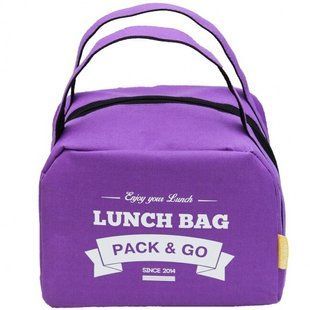 Термосумка Pack&Go Lunch Bag Zip 6 л Фіолетовий (LB608) LB608 фото