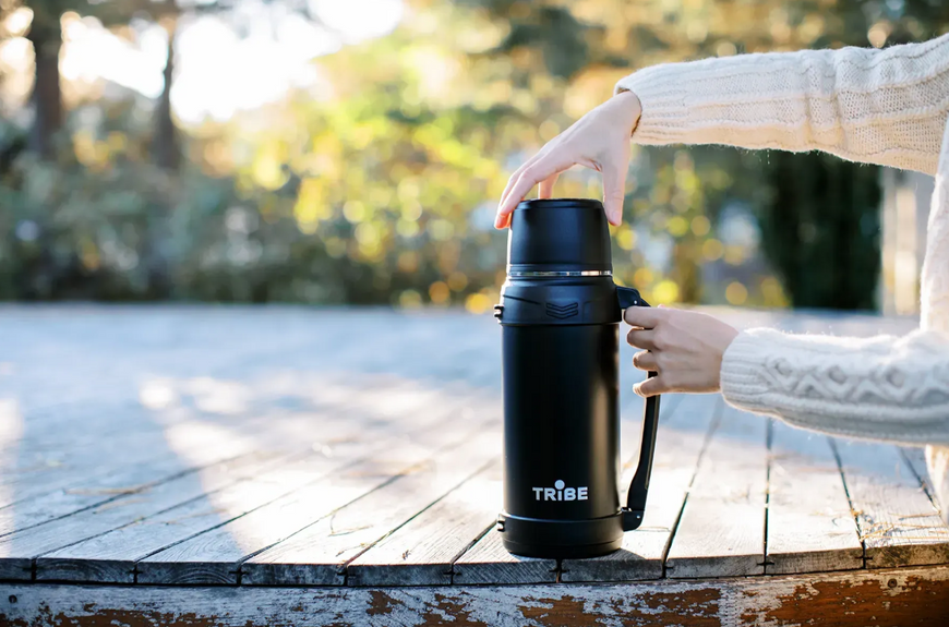 Термос Tribe Family Line 2 л чорний T-DG-0001-black фото