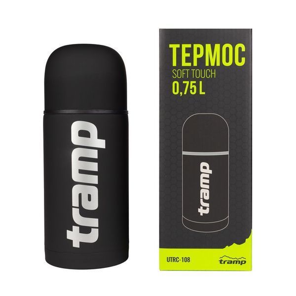 Термос Tramp Soft Touch 750 мл Чёрный ( UTRC-108-black) UTRC-108-black фото