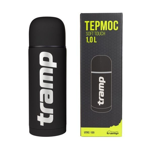 Термос Tramp Soft Touch 1000 мл Чёрный (UTRC-109-black) UTRC-109-black фото