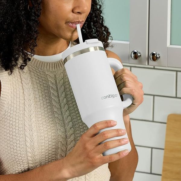 Термостакан с трубочкой Contigo Tumbler Streeterville 1182 мл Salt (2212751) 2212751 фото