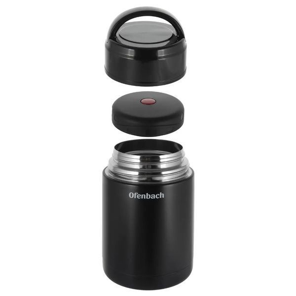Термос пищевой Kamille 600 мл Черный (101301) 101301 фото