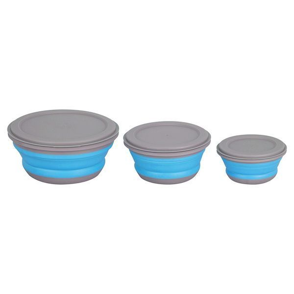 Набор складных мисок Summit Pop Bowl Set Blue/Grey (3 шт.) 666066 фото