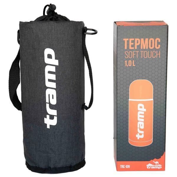 Термочехол Tramp Soft Touch 1000 мл Серый (TRA-293-grey-melange) TRA-293-grey-melange фото