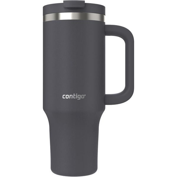 Термостакан з трубочкою Contigo Tumbler Streeterville 1182 мл Darkstone (2215285) 2215285 фото