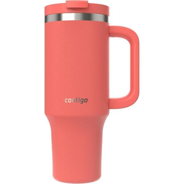 Термостакан з трубочкою Contigo Tumbler Streeterville 1182 мл Coral (2204454) 2204454 фото