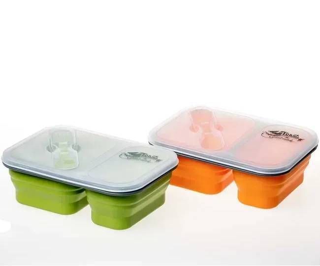 Контейнер подвійний Tramp 900 мл Помаранчевий (TRC-090-orange) TRC-090-orange фото